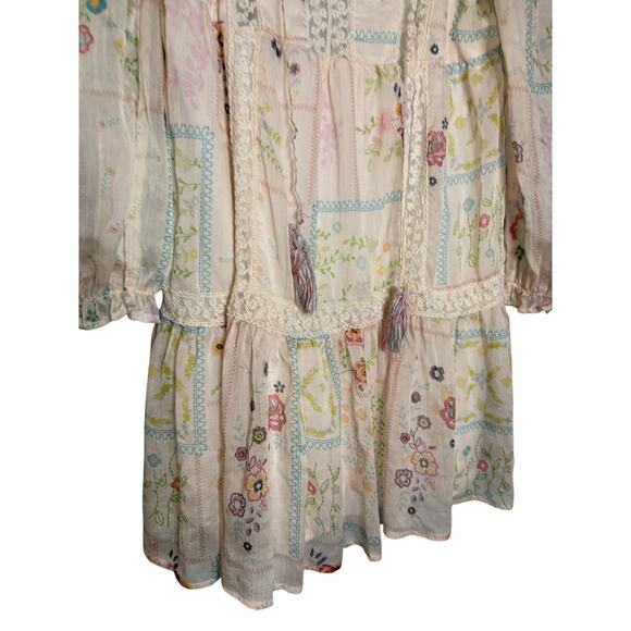 Penelope Rose floral print tiered mini dress fairycore - Picture 6 of 8